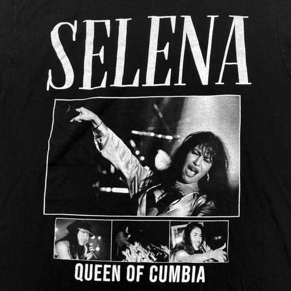 Selena - Black Short Sleeve Graphic Concert Tee, Size M - Picture 3 of 4